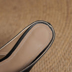 Virelle Cross Leather Mules