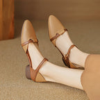 Calenne Leather Slingbacks
