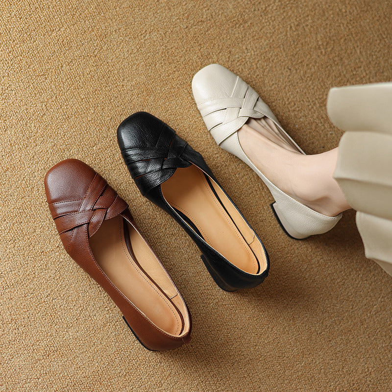 Eloura Woven Leather Flats