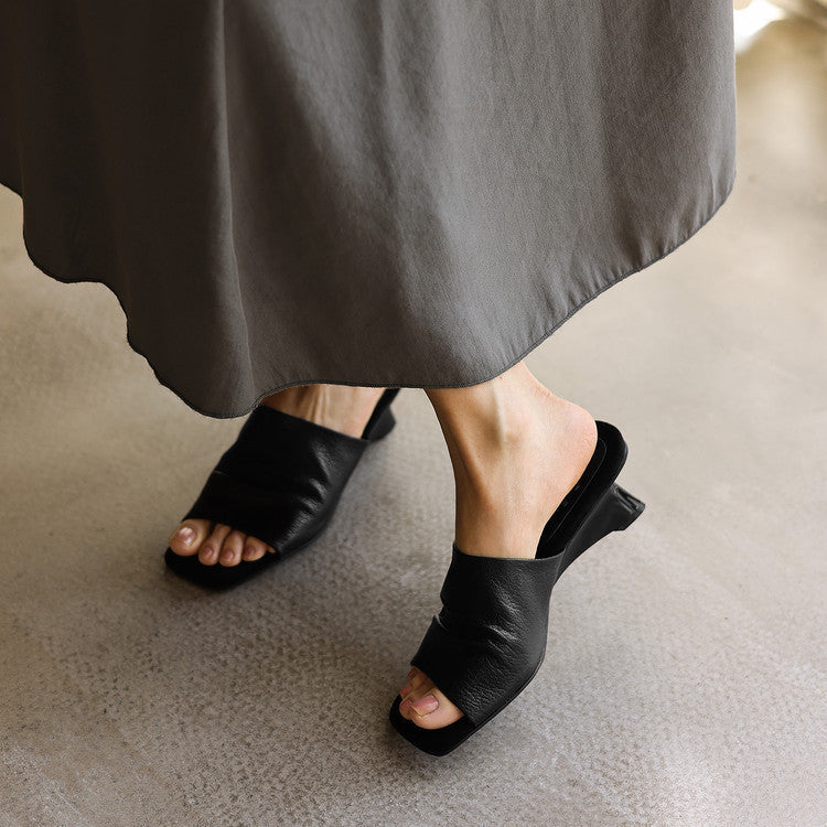 Liora Leather Sandal Mules