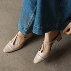 Rovell T-Bar Leather Mules