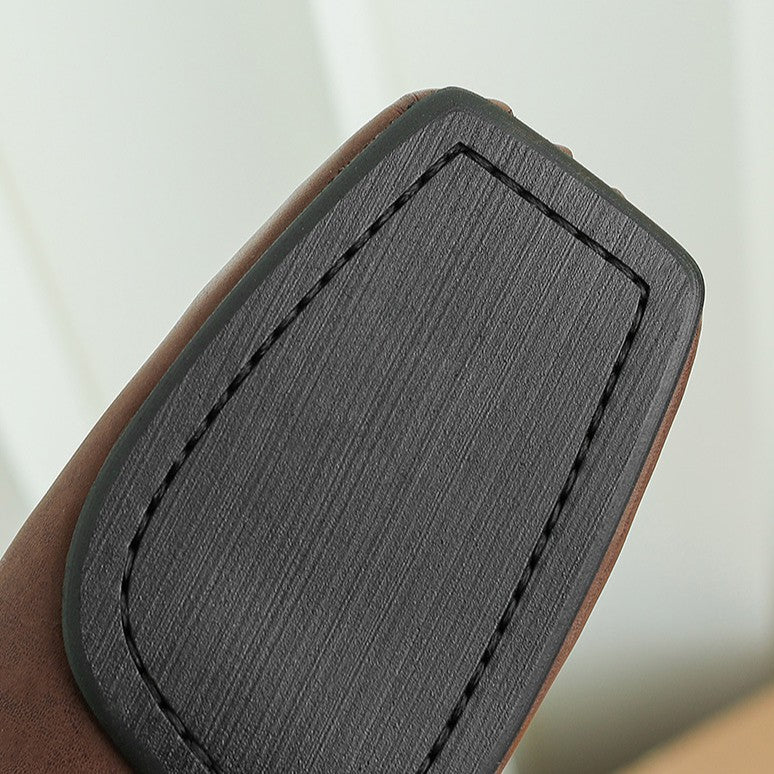 Calira Square Toe Leather Ballets