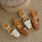 Orlina Roman Leather Heels
