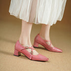 Mira Mary-Jane Leather Heels