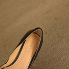 Loréne Curve Leather Heels