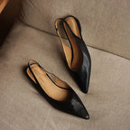Vireya Slingback Leather Flats