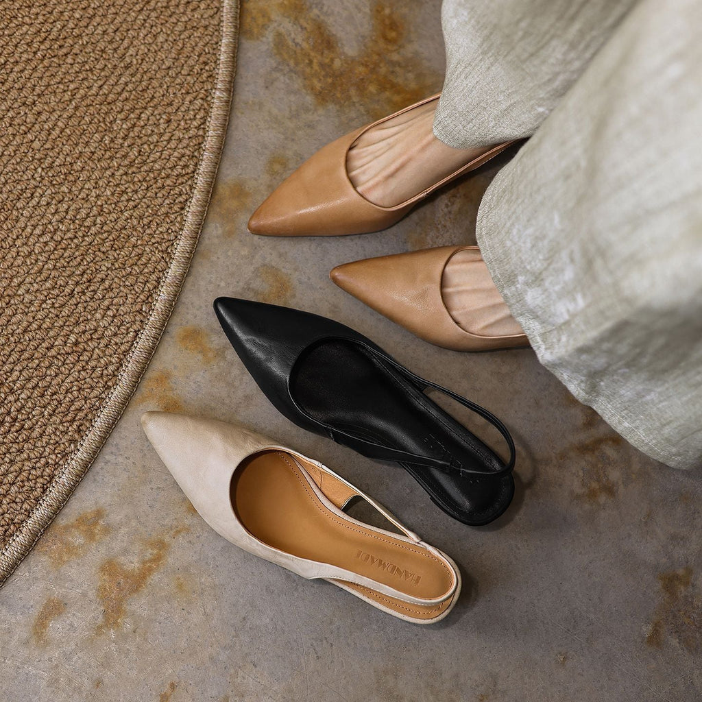 Vela Sculpt Leather Heels