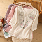 Embroidered Relaxed Blouse