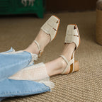 Orlina Roman Leather Heels