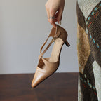 Celest Leather Mary-Jane Heels