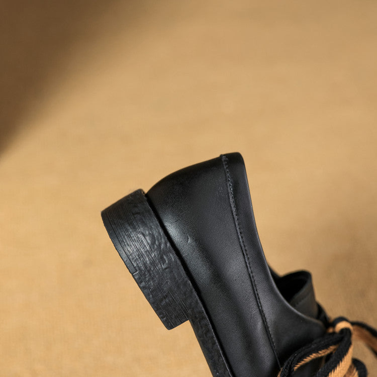 Caelen Bow Leather Loafers