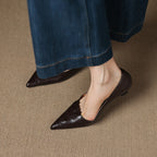 Verrine Leather Low Pumps