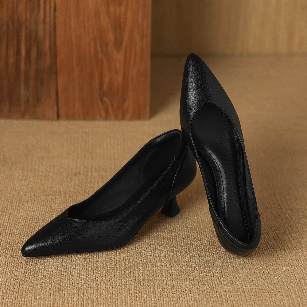Lunare Sculpt Leather Pumps