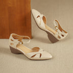 Caelin Lambskin Leather Heels