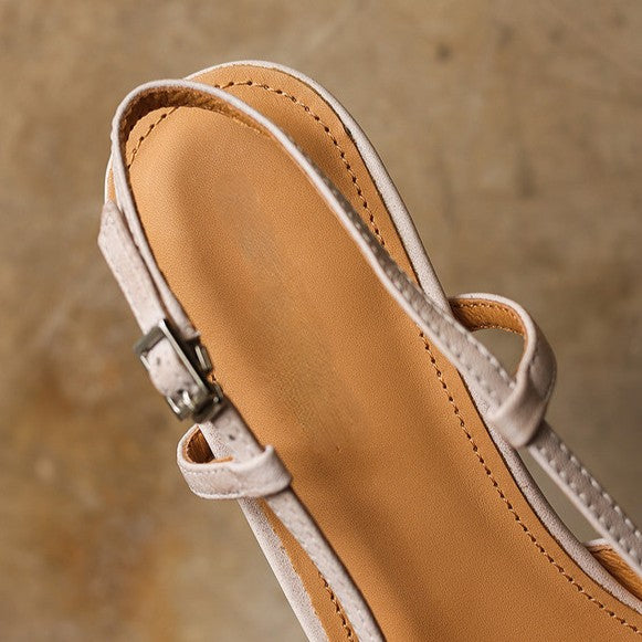 Serelle Leather Slingback Heels
