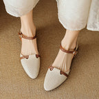 Calenne Leather Slingbacks