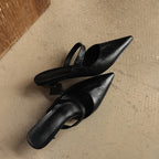 Elvaré Strap Leather Mules