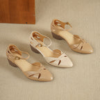 Caelin Lambskin Leather Heels