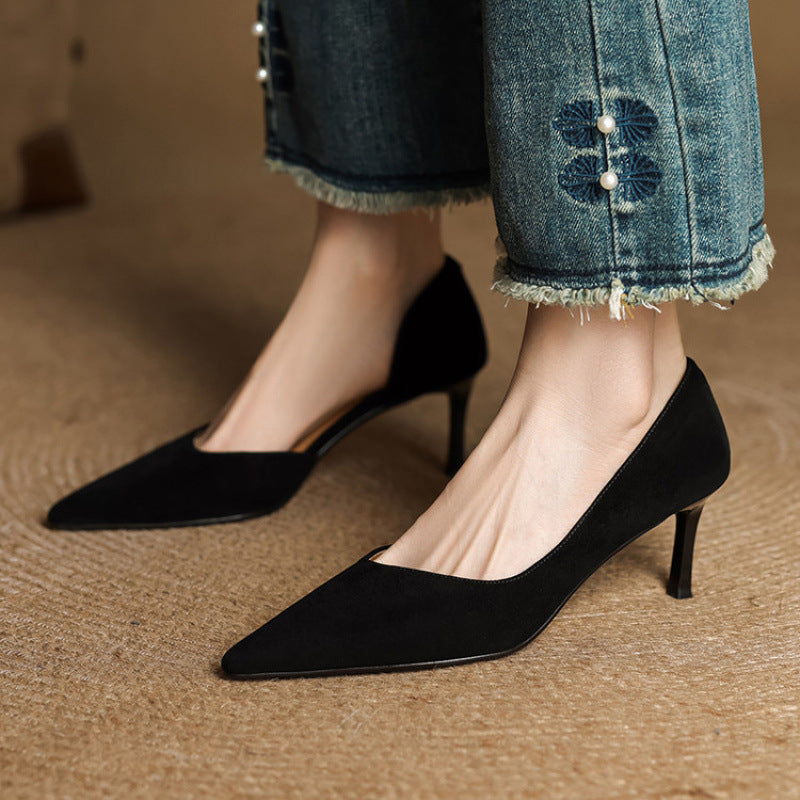 Velisse D’Orsay Leather Pumps