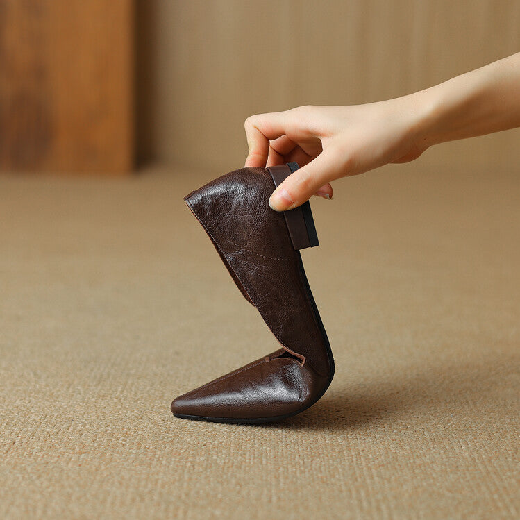Serelle Point Leather Flats