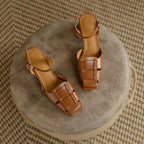 Orlina Roman Leather Heels