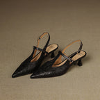 Aviel Pointed Leather Heels