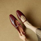 Celine Leather Strap Mules