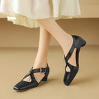 Celise D'Orsay Leather Heels