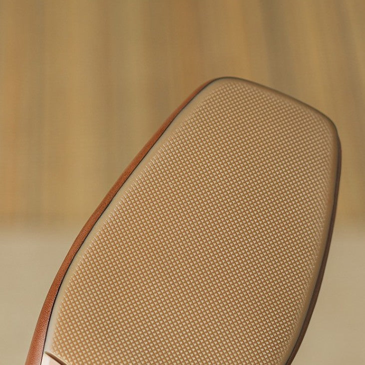 Norvyn Square Leather Pumps