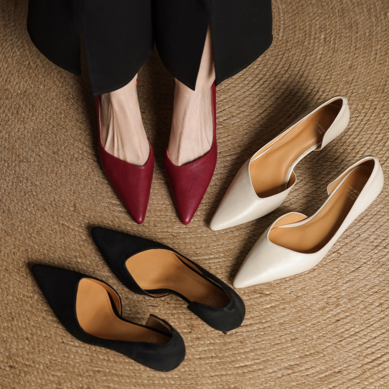 Velisse D’Orsay Leather Pumps