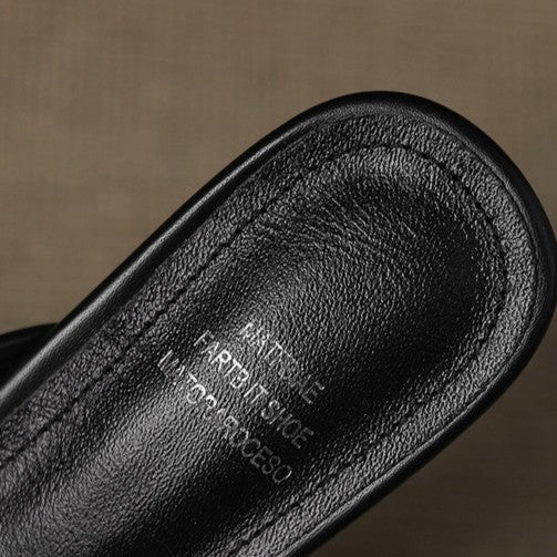 Velisse Woven Leather Heel Mules