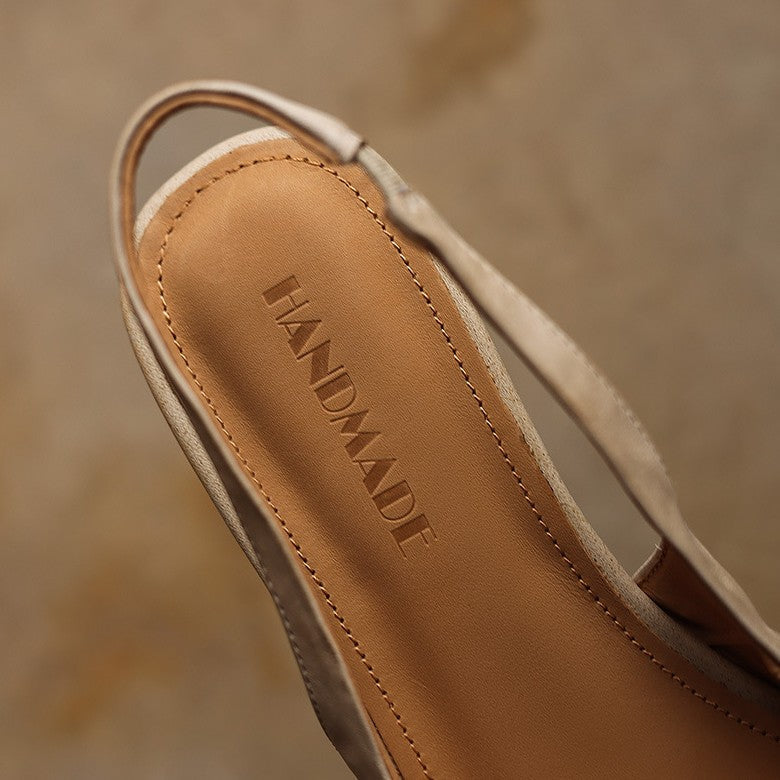 Vela Sculpt Leather Heels