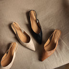 Vireya Slingback Leather Flats