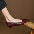 Veloria Lambskin Leather Flats