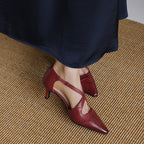 Celest Leather Mary-Jane Heels