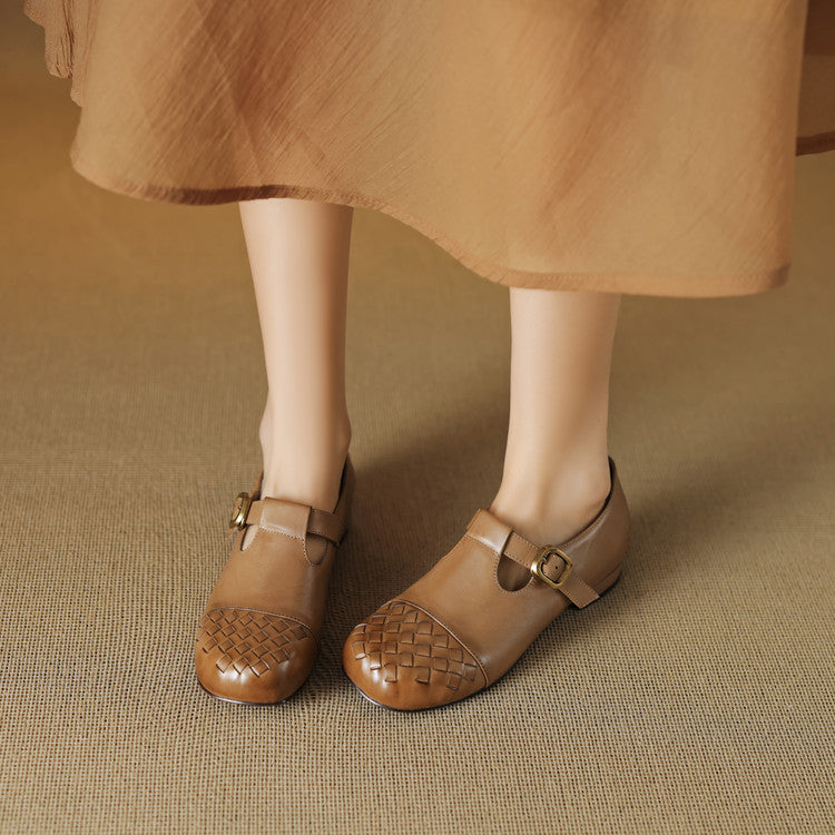 Velmora Woven Leather Loafers