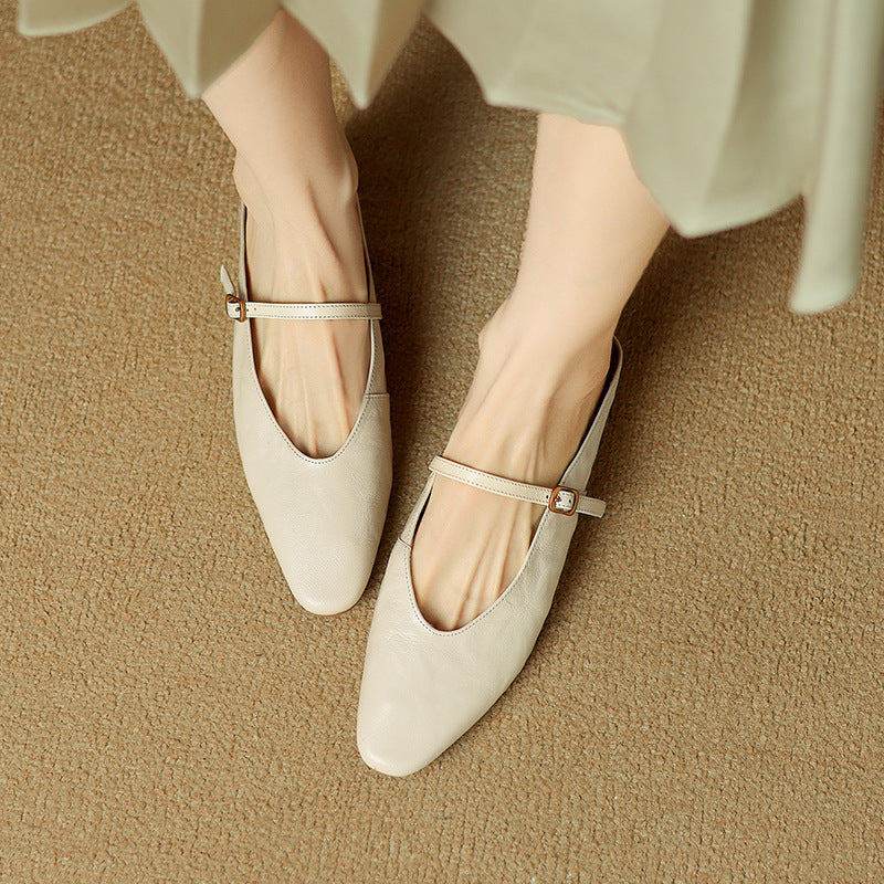 Celine Leather Strap Mules