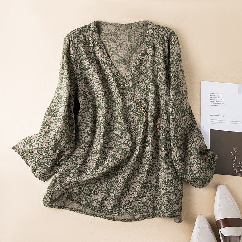 Button Front Relaxed Shirt