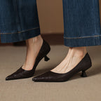 Verrine Leather Low Pumps