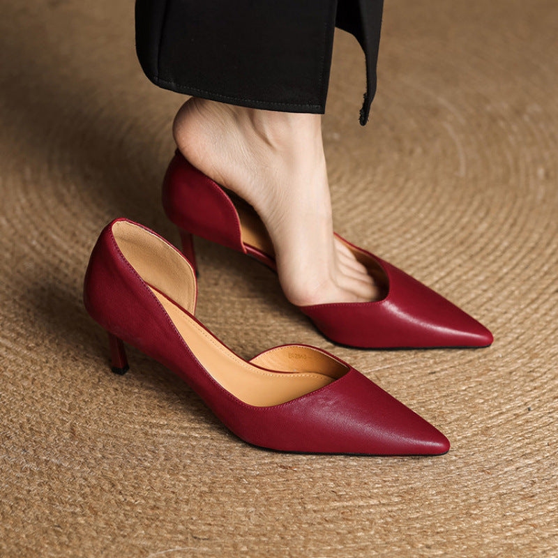 Velisse D’Orsay Leather Pumps