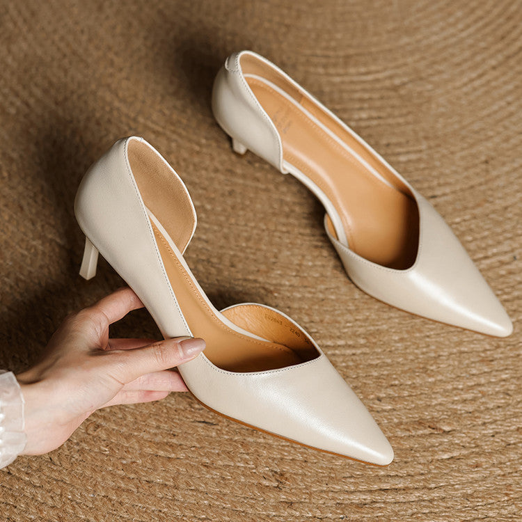 Velisse D’Orsay Leather Pumps