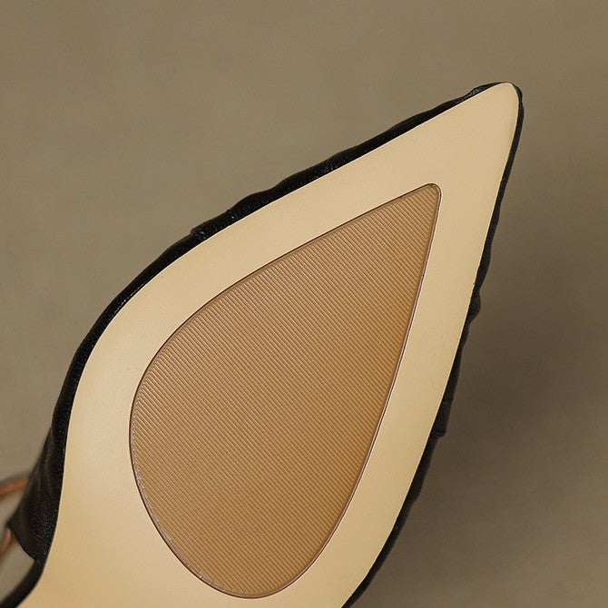 Aviel Pointed Leather Heels