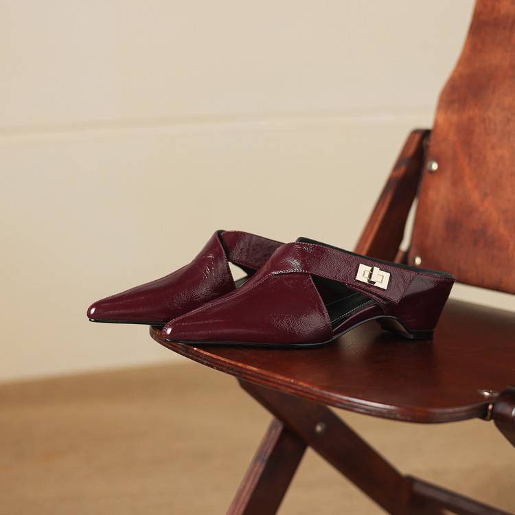 Aurel Leather Sculpt Mules
