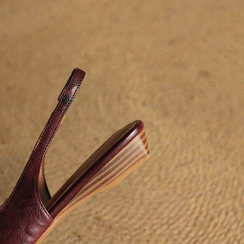 Eloura Slingback Leather Flats