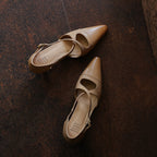 Celest Leather Mary-Jane Heels