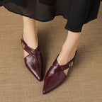 Aurel Leather Sculpt Mules