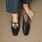 Luna Sculpt Leather Mules