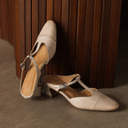 Rovell T-Bar Leather Mules
