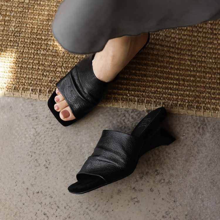 Liora Leather Sandal Mules