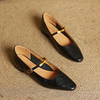 Eloria Lambskin Mary Janes